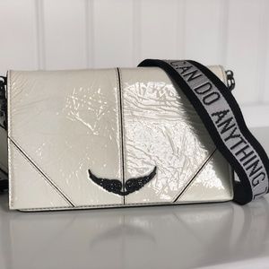 Zadig and voltaire "Lolita" white patent bag